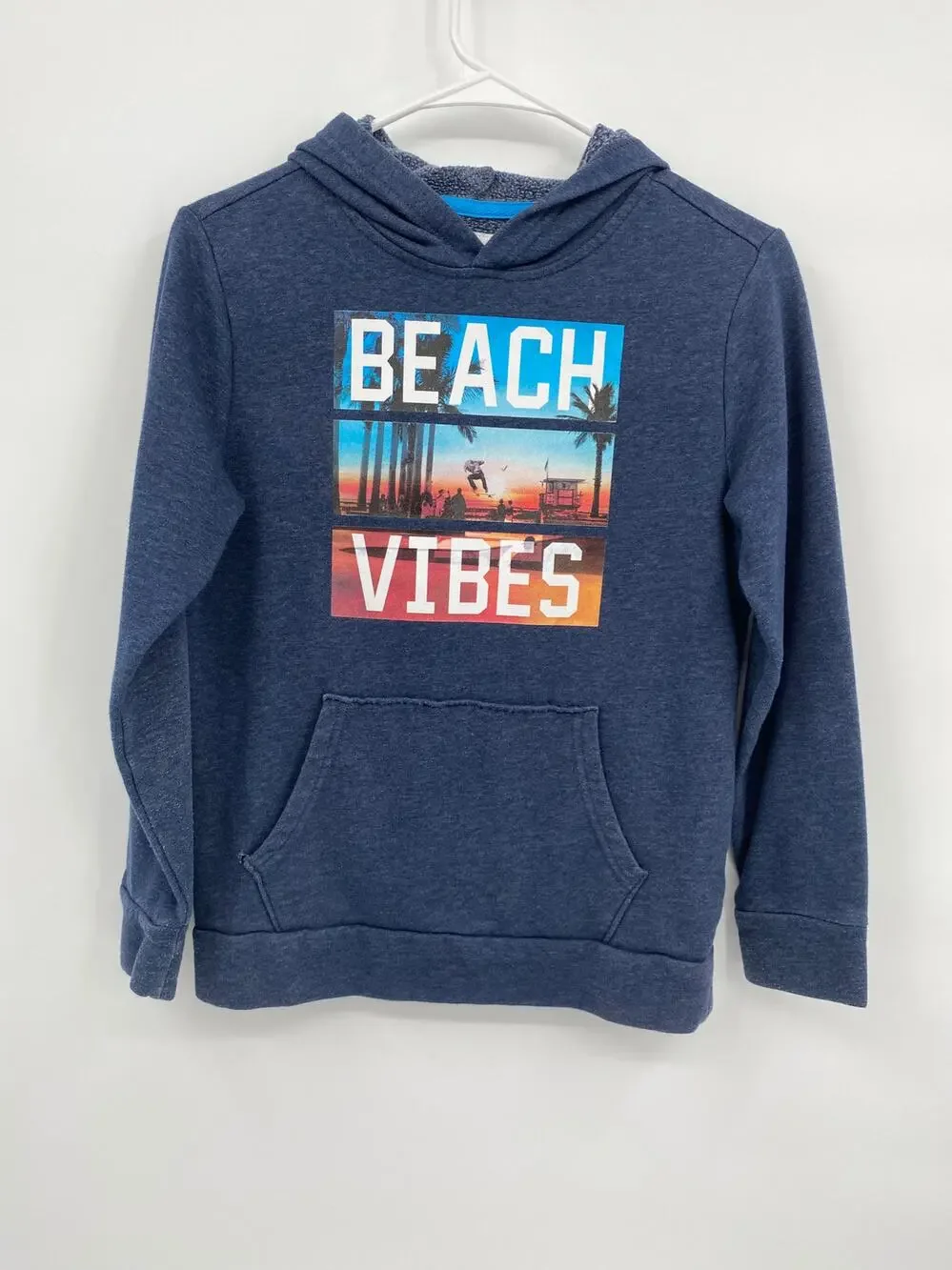Old Navy Beach Vibes Graphic Pullover Sweatshirt Hoodie Girls Large 10-12